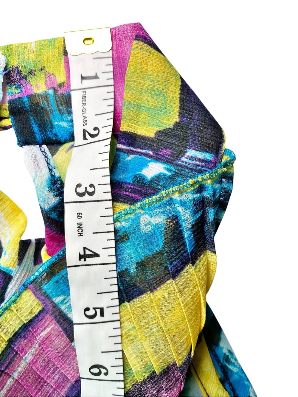 Banana Monkey Y2K Abstract Ruffle
Halter Top - Picture 10 of 15